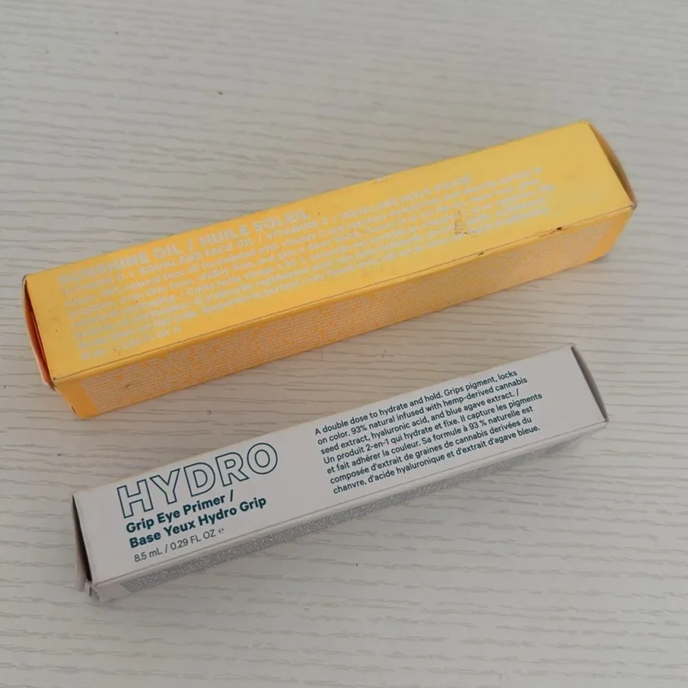 NWB Milk Makeup Hydro Grip Eye Primer 8.5mL & Sunshine Oil 16mL Bundle New